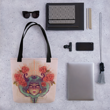 Load image into Gallery viewer, Demon in My View Tote bag
